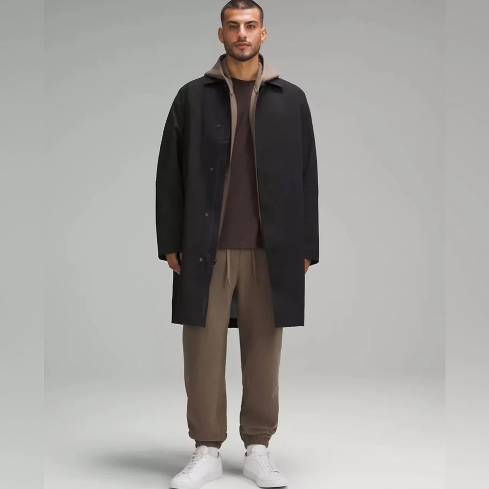 Lululemon New Venture Rain Coat men’s size small color black - Picture 1 of 9